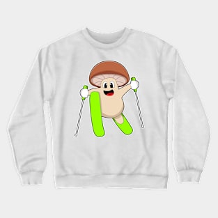 Mushroom as Skier with Ski Crewneck Sweatshirt